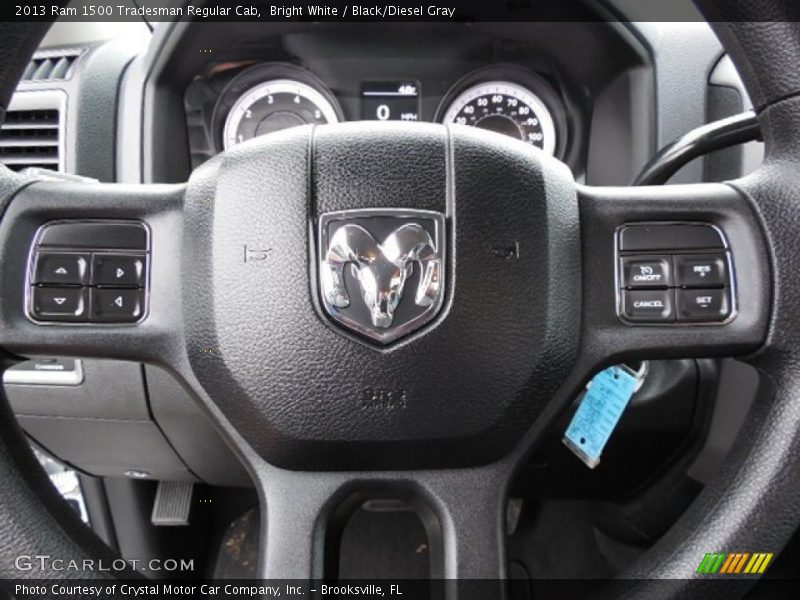 Bright White / Black/Diesel Gray 2013 Ram 1500 Tradesman Regular Cab