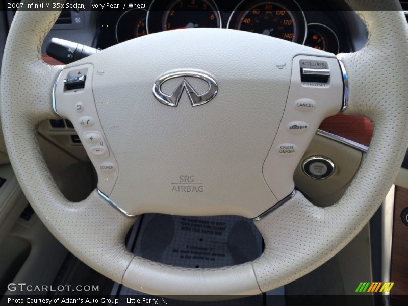 Ivory Pearl / Wheat 2007 Infiniti M 35x Sedan