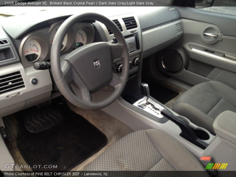 Brilliant Black Crystal Pearl / Dark Slate Gray/Light Slate Gray 2008 Dodge Avenger SE