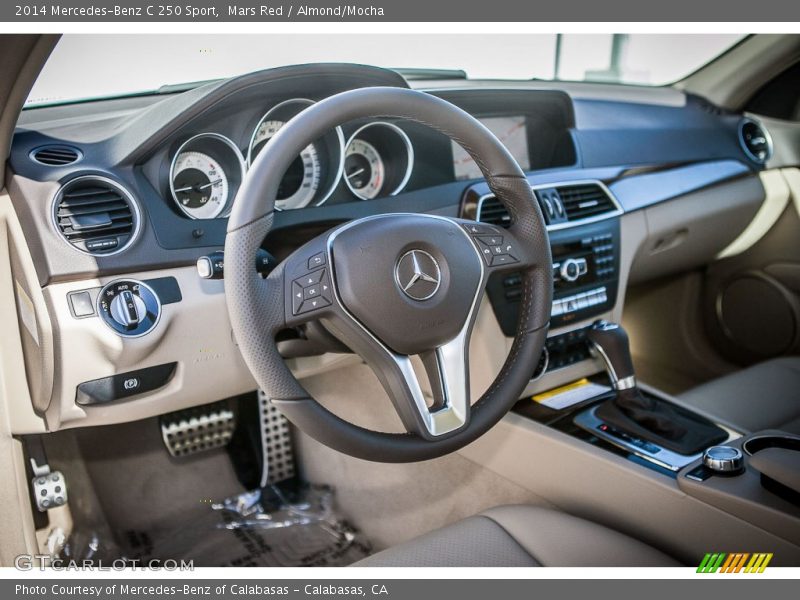 Mars Red / Almond/Mocha 2014 Mercedes-Benz C 250 Sport