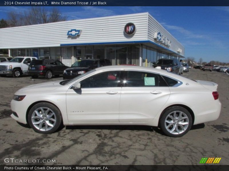White Diamond Tricoat / Jet Black 2014 Chevrolet Impala LT