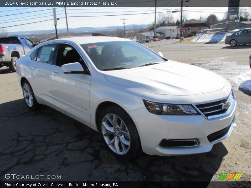 White Diamond Tricoat / Jet Black 2014 Chevrolet Impala LT