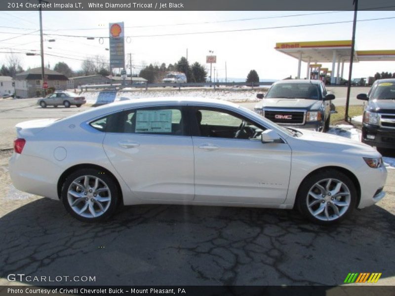 White Diamond Tricoat / Jet Black 2014 Chevrolet Impala LT