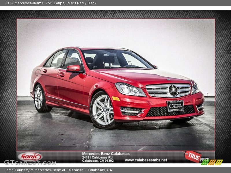Mars Red / Black 2014 Mercedes-Benz C 250 Coupe