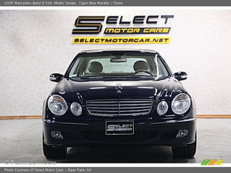 Capri Blue Metallic / Stone 2005 Mercedes-Benz E 500 4Matic Sedan