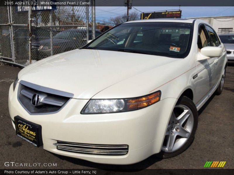 White Diamond Pearl / Camel 2005 Acura TL 3.2