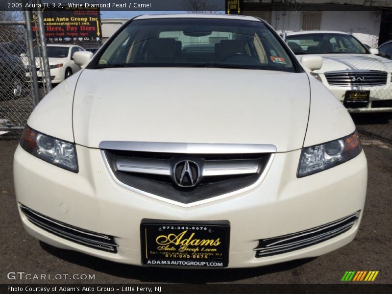 White Diamond Pearl / Camel 2005 Acura TL 3.2