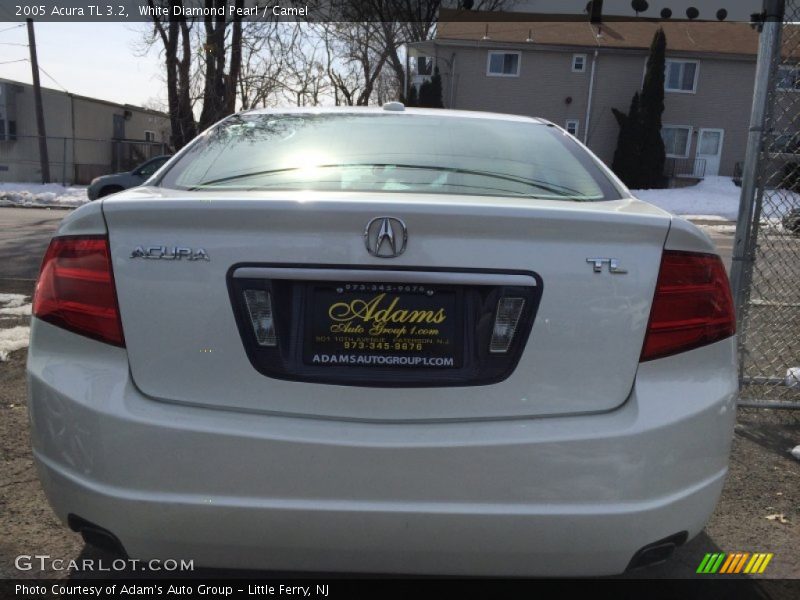 White Diamond Pearl / Camel 2005 Acura TL 3.2