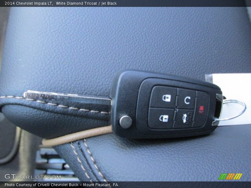 White Diamond Tricoat / Jet Black 2014 Chevrolet Impala LT