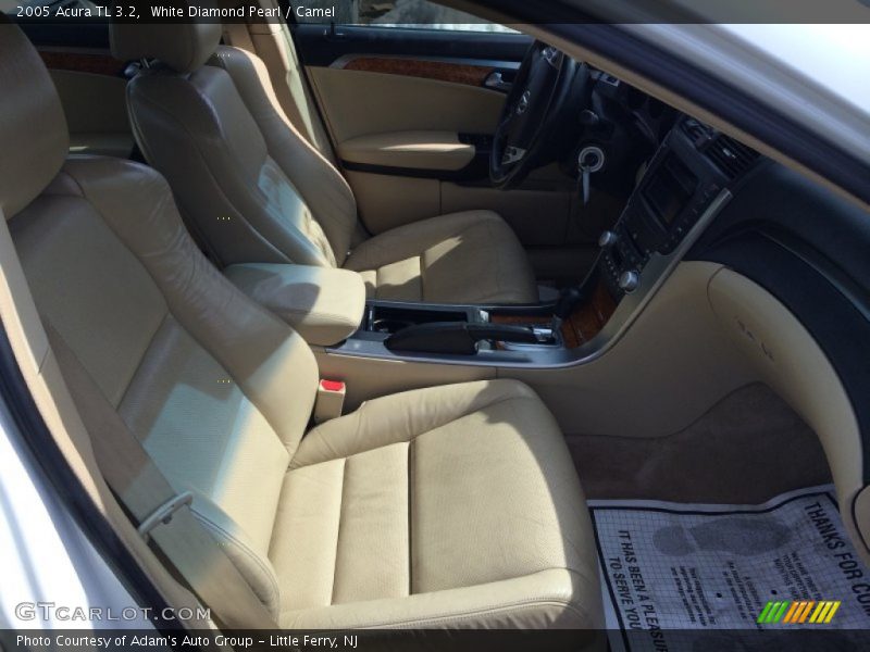 White Diamond Pearl / Camel 2005 Acura TL 3.2