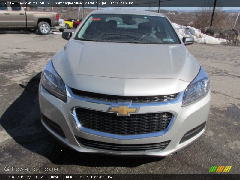 Champagne Silver Metallic / Jet Black/Titanium 2014 Chevrolet Malibu LS
