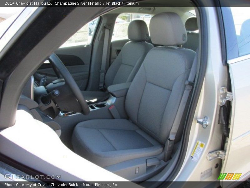Champagne Silver Metallic / Jet Black/Titanium 2014 Chevrolet Malibu LS