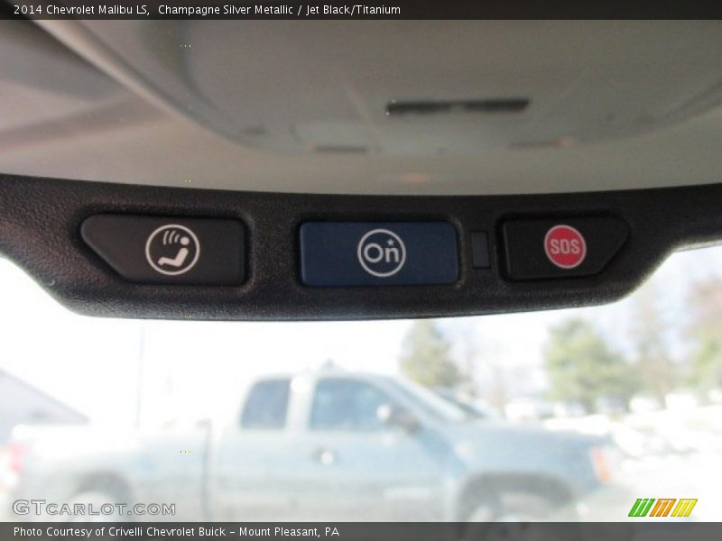 Champagne Silver Metallic / Jet Black/Titanium 2014 Chevrolet Malibu LS