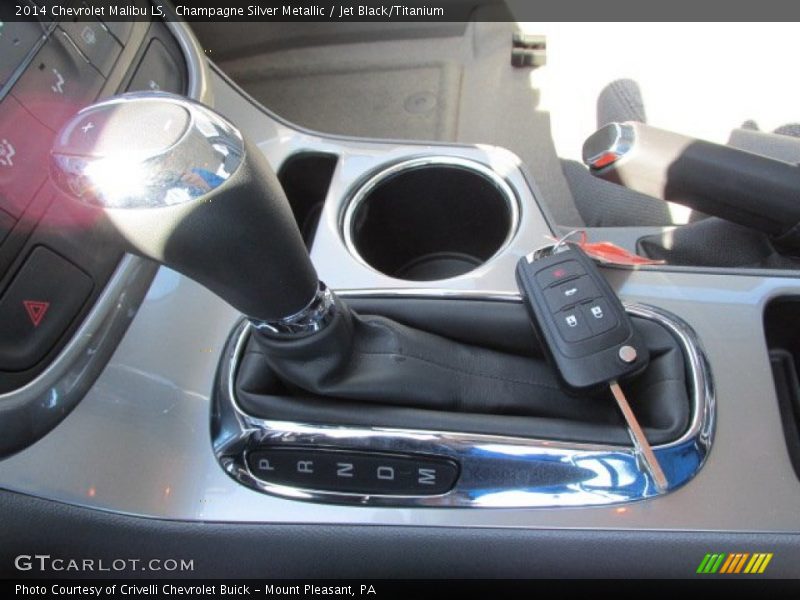 Champagne Silver Metallic / Jet Black/Titanium 2014 Chevrolet Malibu LS