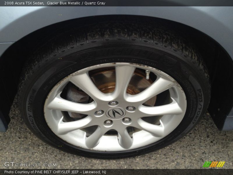 Glacier Blue Metallic / Quartz Gray 2008 Acura TSX Sedan