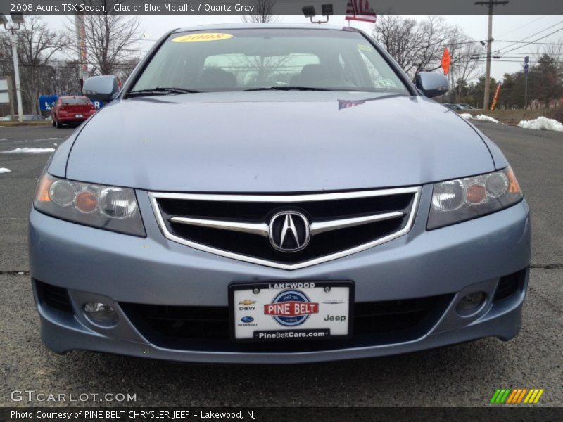 Glacier Blue Metallic / Quartz Gray 2008 Acura TSX Sedan