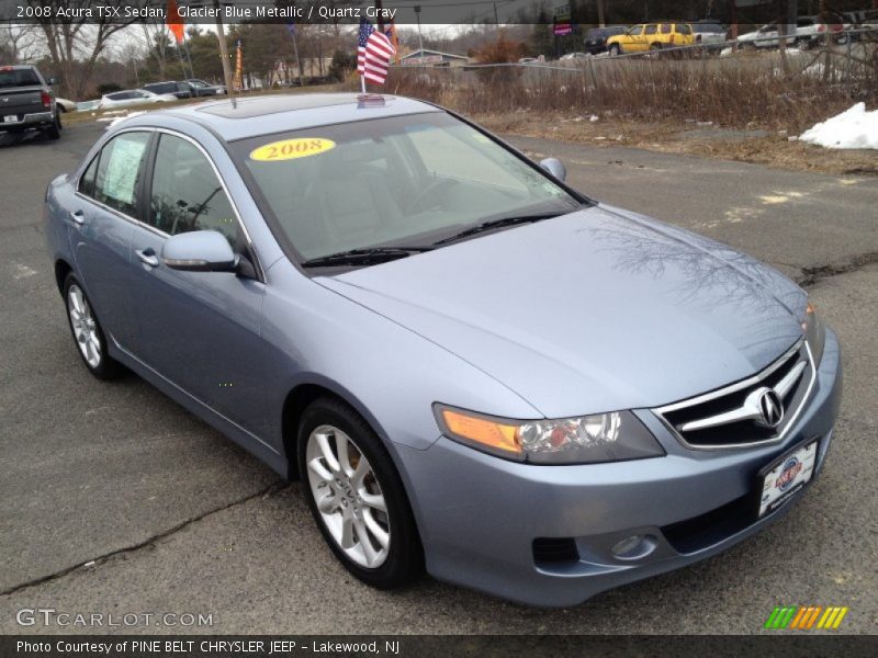Glacier Blue Metallic / Quartz Gray 2008 Acura TSX Sedan