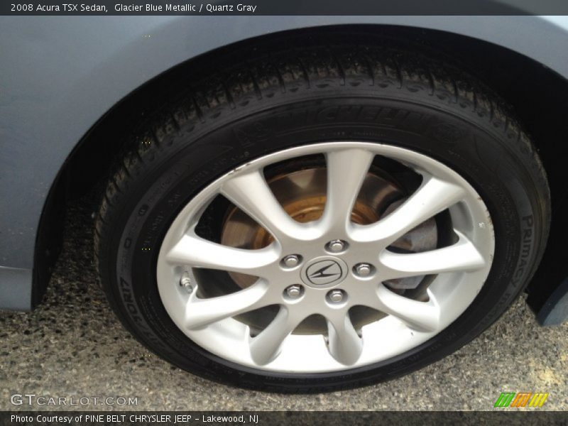 Glacier Blue Metallic / Quartz Gray 2008 Acura TSX Sedan