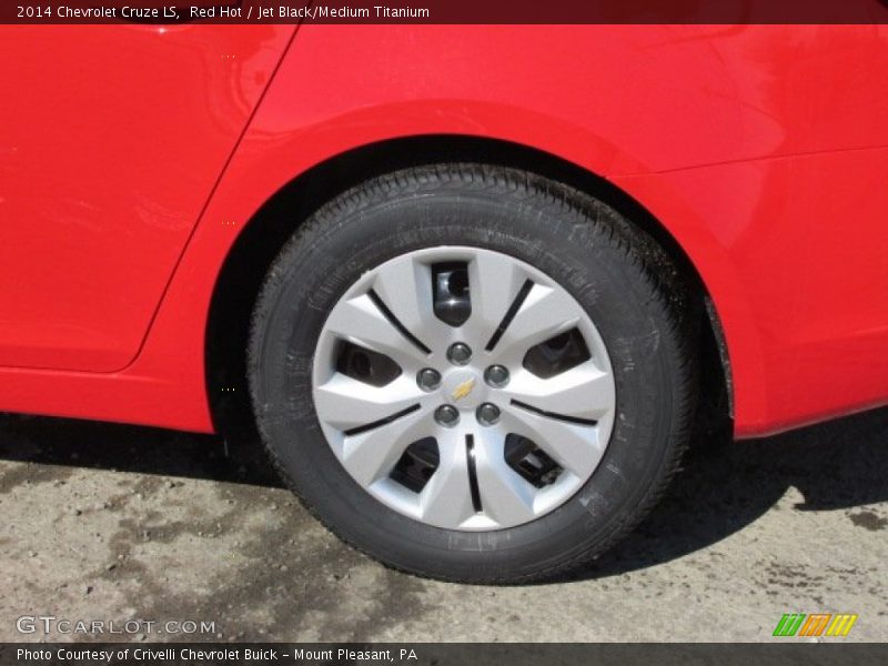 Red Hot / Jet Black/Medium Titanium 2014 Chevrolet Cruze LS