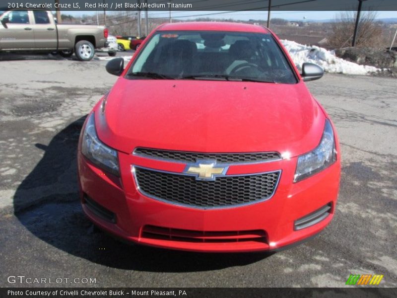 Red Hot / Jet Black/Medium Titanium 2014 Chevrolet Cruze LS