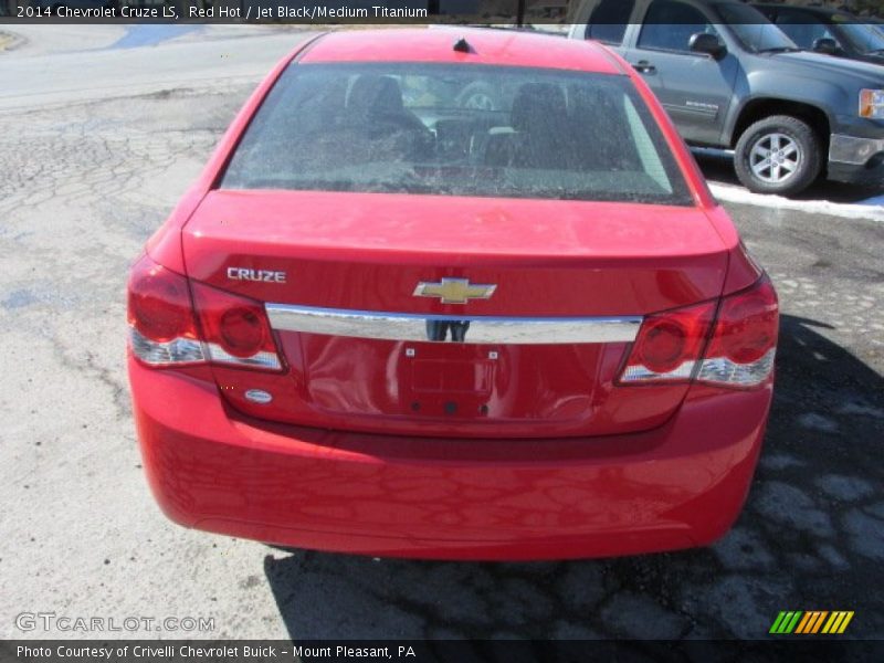 Red Hot / Jet Black/Medium Titanium 2014 Chevrolet Cruze LS