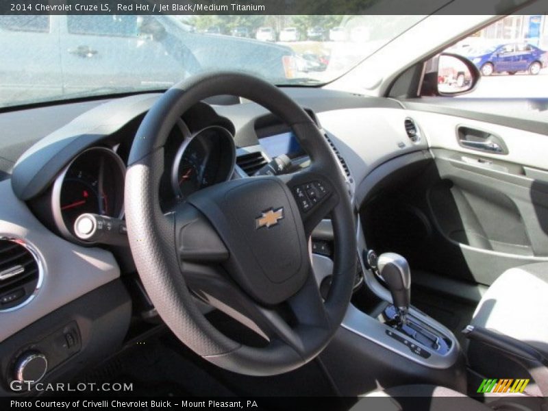 Red Hot / Jet Black/Medium Titanium 2014 Chevrolet Cruze LS