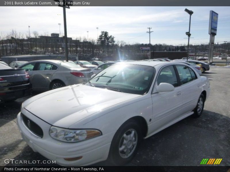 White / Medium Gray 2001 Buick LeSabre Custom