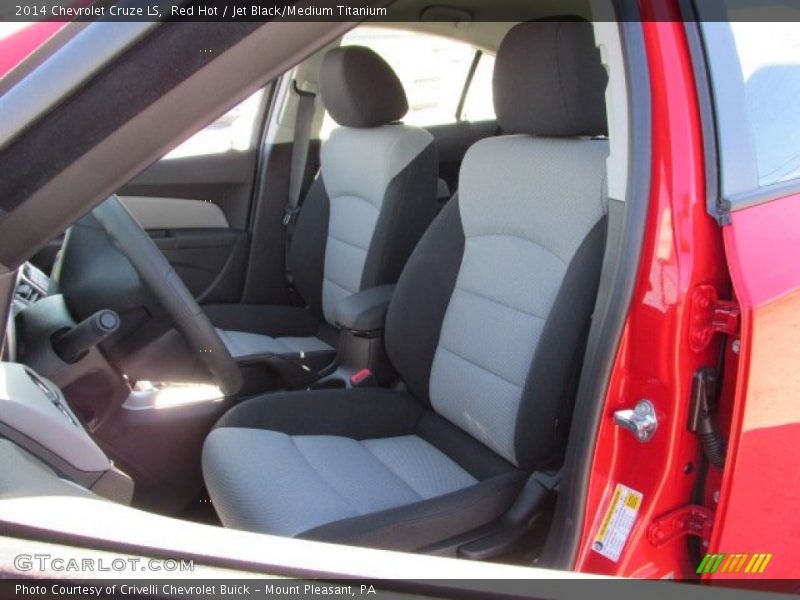 Red Hot / Jet Black/Medium Titanium 2014 Chevrolet Cruze LS