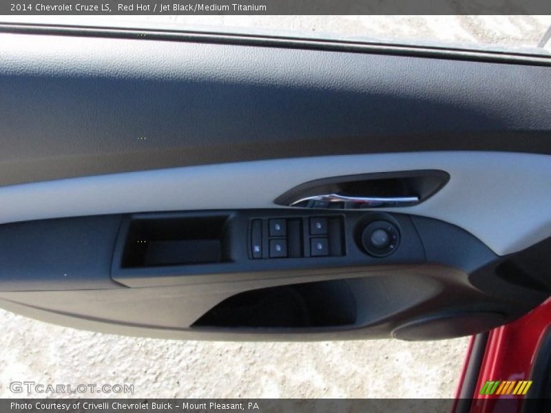 Red Hot / Jet Black/Medium Titanium 2014 Chevrolet Cruze LS