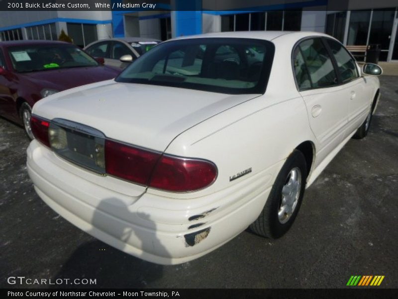 White / Medium Gray 2001 Buick LeSabre Custom