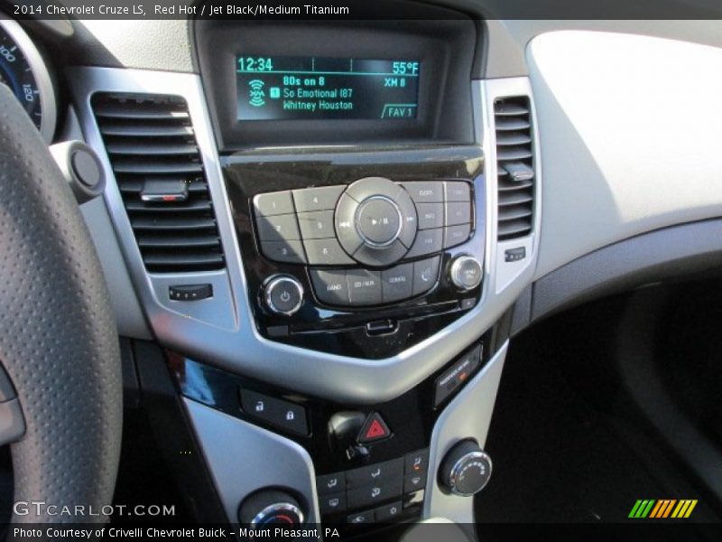 Red Hot / Jet Black/Medium Titanium 2014 Chevrolet Cruze LS