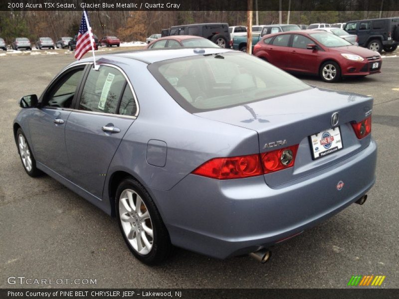 Glacier Blue Metallic / Quartz Gray 2008 Acura TSX Sedan