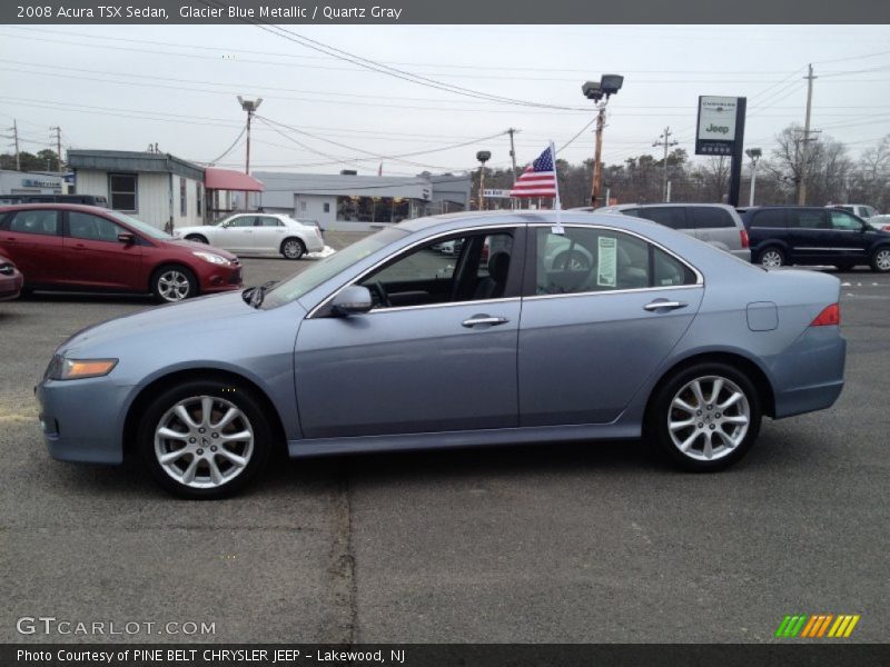 Glacier Blue Metallic / Quartz Gray 2008 Acura TSX Sedan