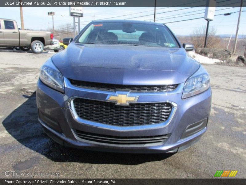 Atlantis Blue Metallic / Jet Black/Titanium 2014 Chevrolet Malibu LS