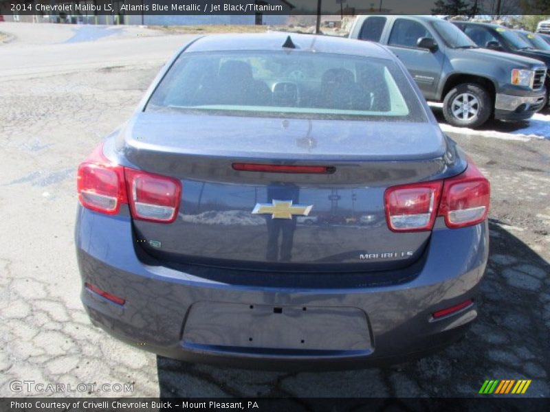 Atlantis Blue Metallic / Jet Black/Titanium 2014 Chevrolet Malibu LS