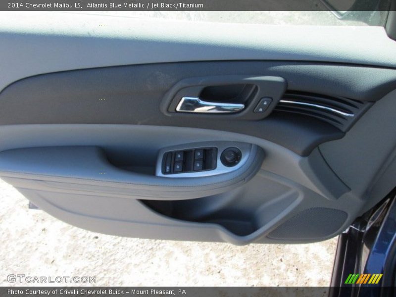 Atlantis Blue Metallic / Jet Black/Titanium 2014 Chevrolet Malibu LS