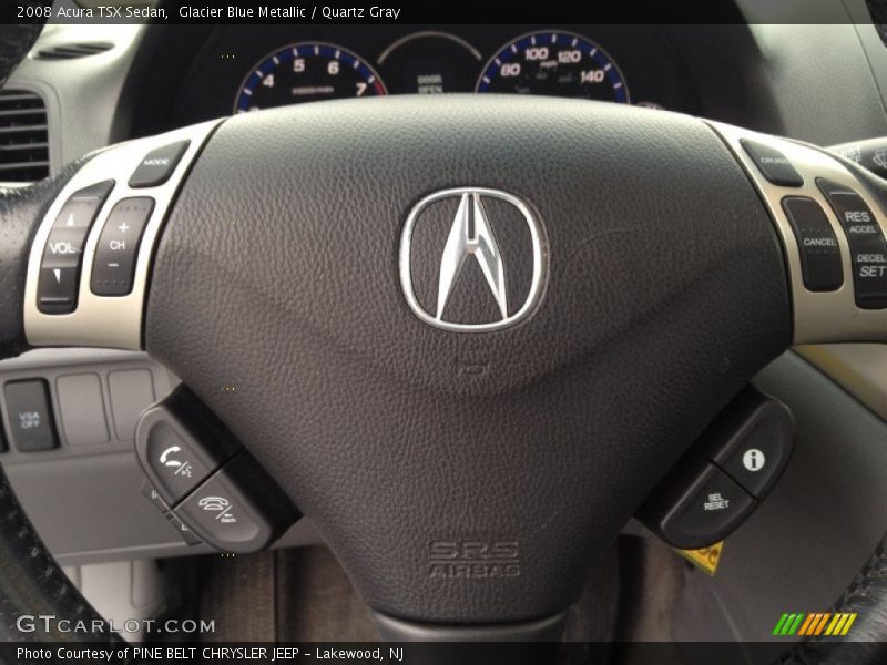 Glacier Blue Metallic / Quartz Gray 2008 Acura TSX Sedan
