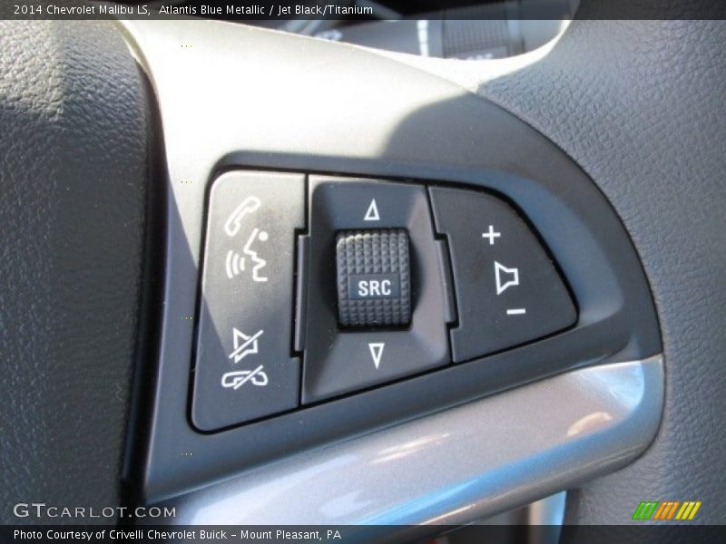 Atlantis Blue Metallic / Jet Black/Titanium 2014 Chevrolet Malibu LS