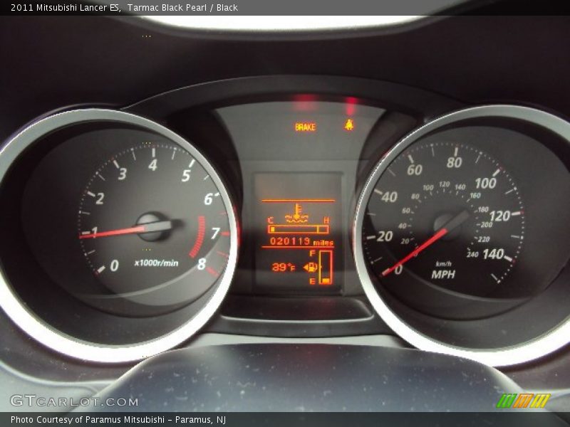 Tarmac Black Pearl / Black 2011 Mitsubishi Lancer ES