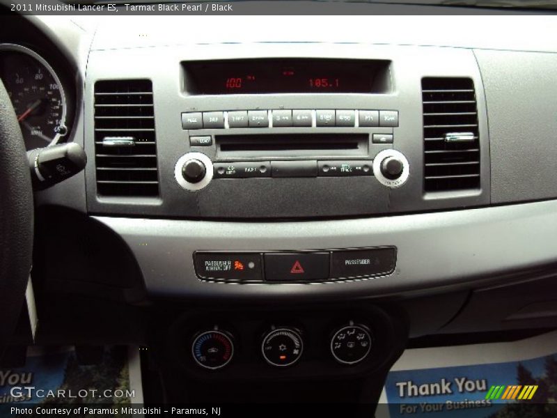 Tarmac Black Pearl / Black 2011 Mitsubishi Lancer ES