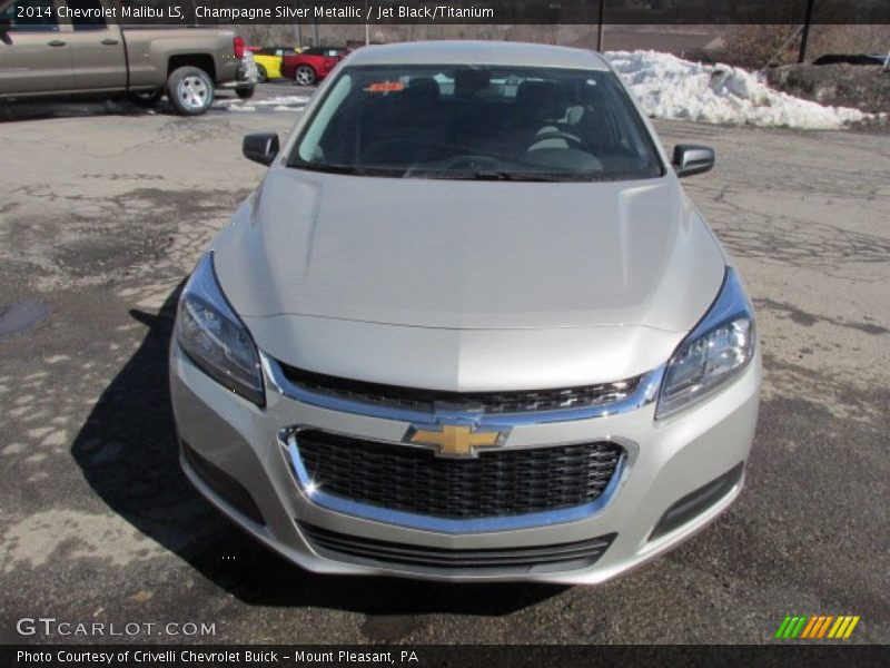 Champagne Silver Metallic / Jet Black/Titanium 2014 Chevrolet Malibu LS