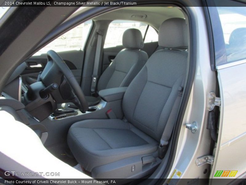 Champagne Silver Metallic / Jet Black/Titanium 2014 Chevrolet Malibu LS