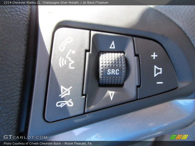 Champagne Silver Metallic / Jet Black/Titanium 2014 Chevrolet Malibu LS