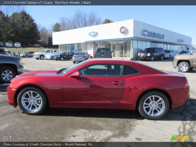 Red Rock Metallic / Black 2014 Chevrolet Camaro LT Coupe