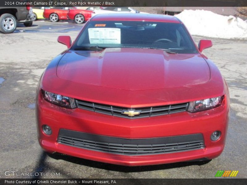 Red Rock Metallic / Black 2014 Chevrolet Camaro LT Coupe