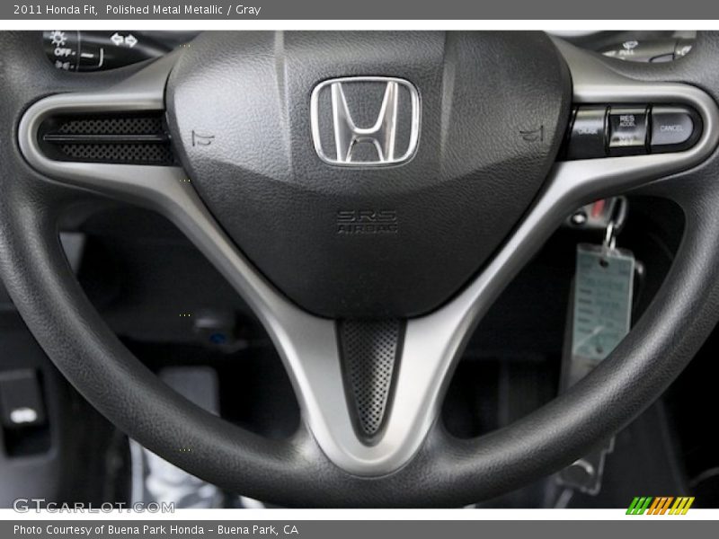 Polished Metal Metallic / Gray 2011 Honda Fit