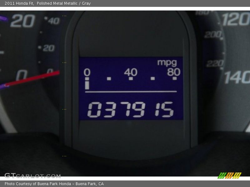 Polished Metal Metallic / Gray 2011 Honda Fit