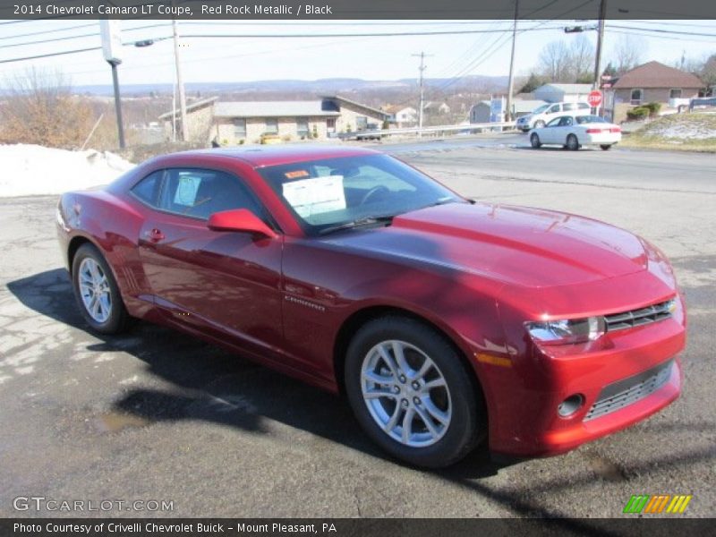 Red Rock Metallic / Black 2014 Chevrolet Camaro LT Coupe
