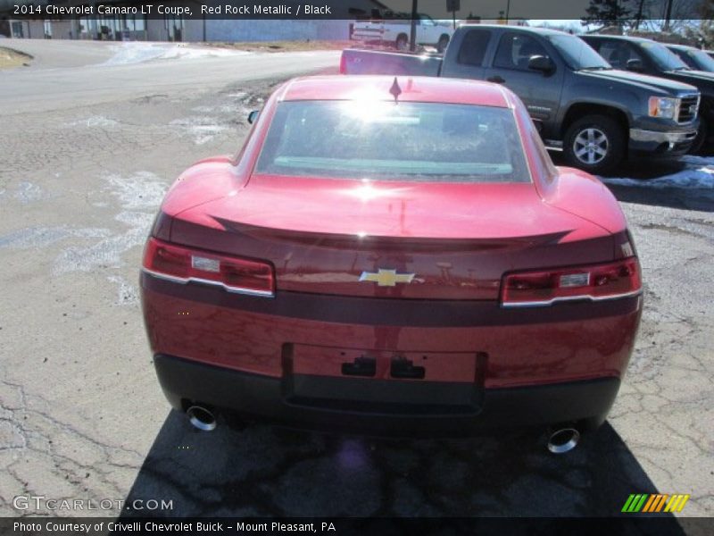 Red Rock Metallic / Black 2014 Chevrolet Camaro LT Coupe