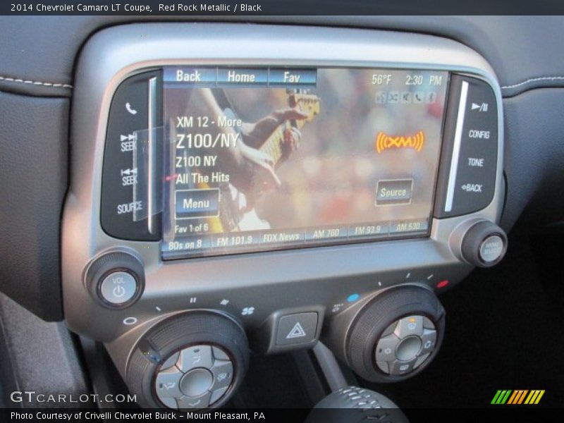 Red Rock Metallic / Black 2014 Chevrolet Camaro LT Coupe